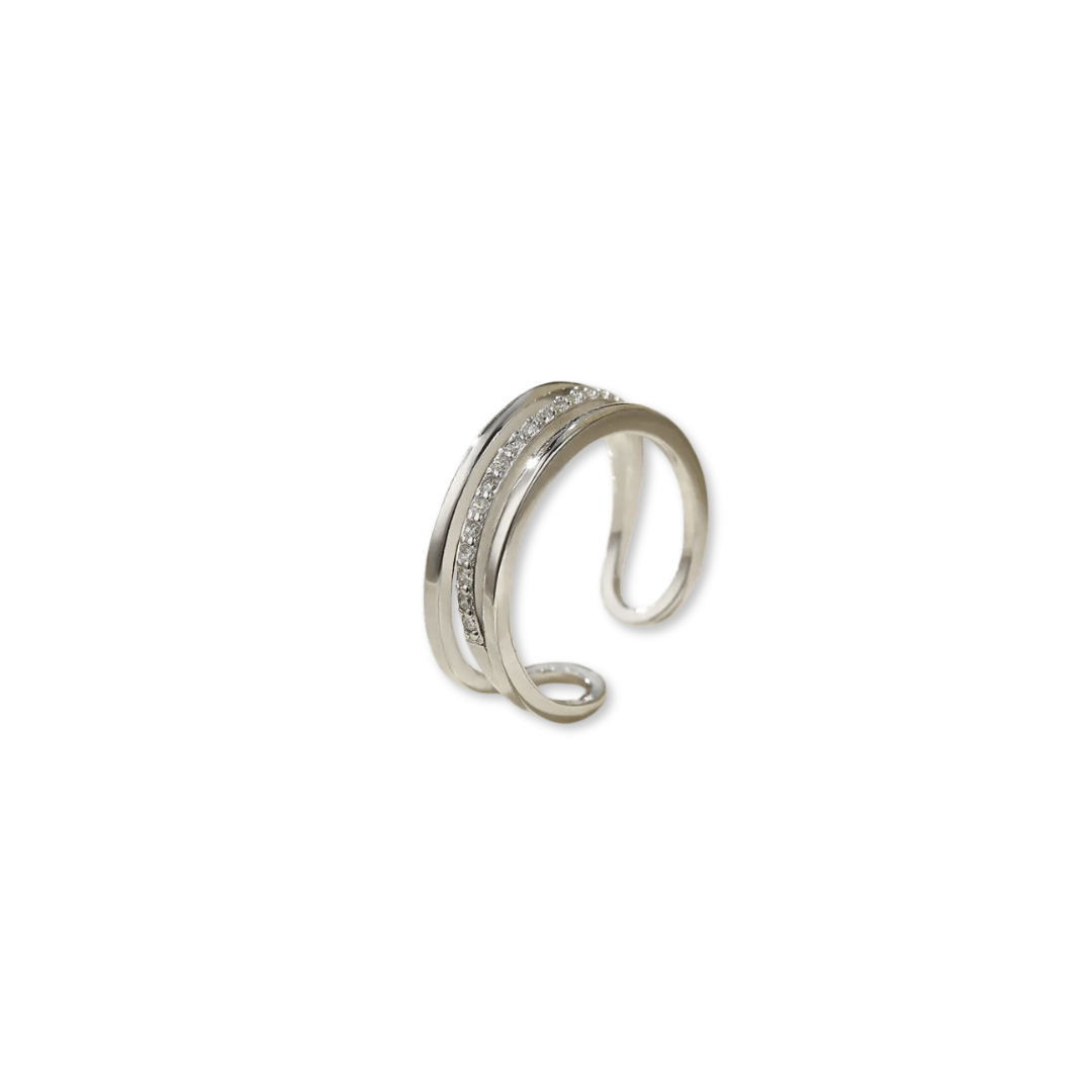 Anillo Linea con Zirconia