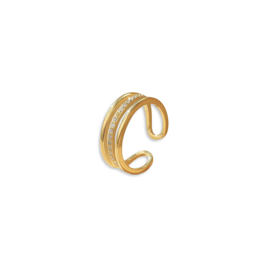 Anillo Linea con Zirconia