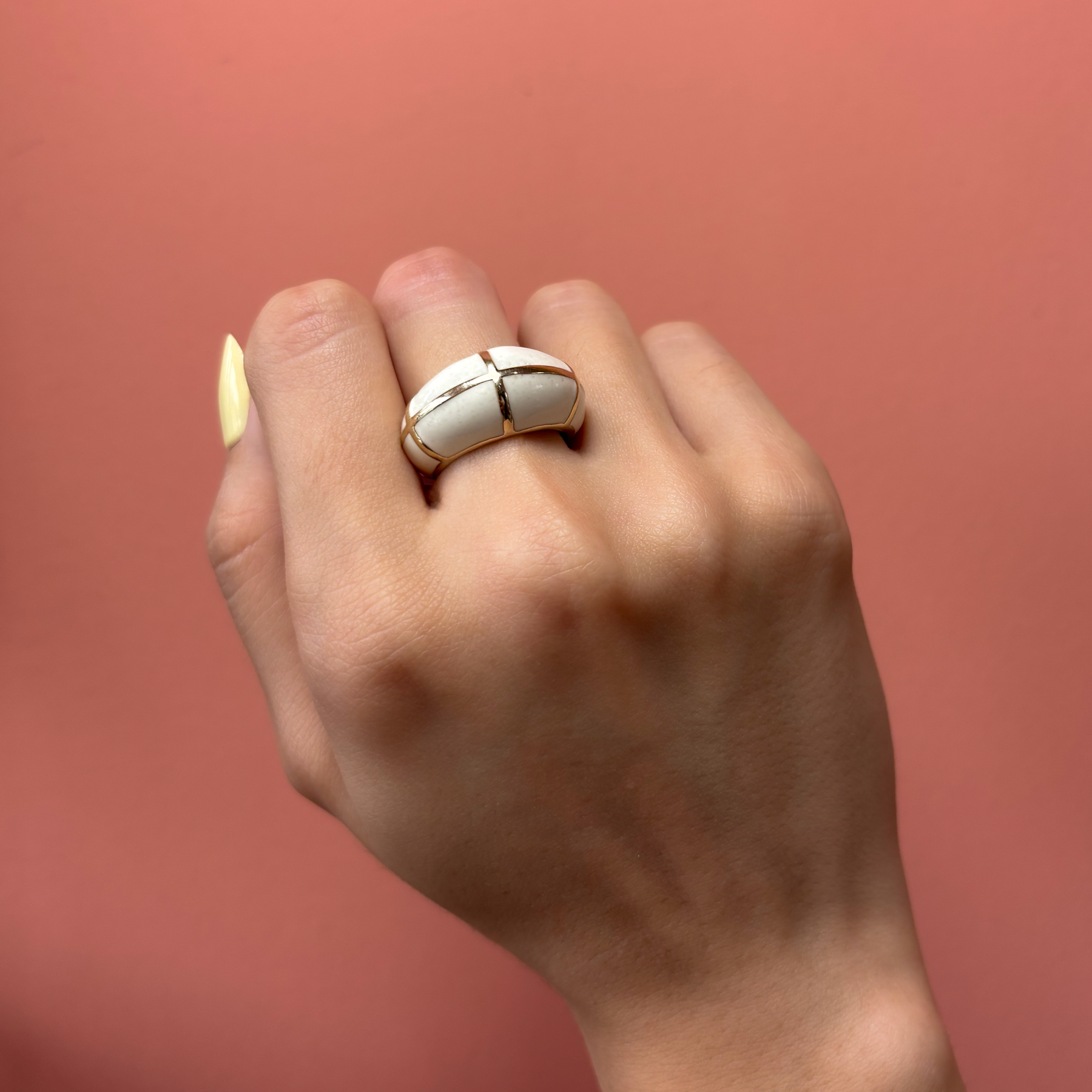 Anillo Dome Enamel