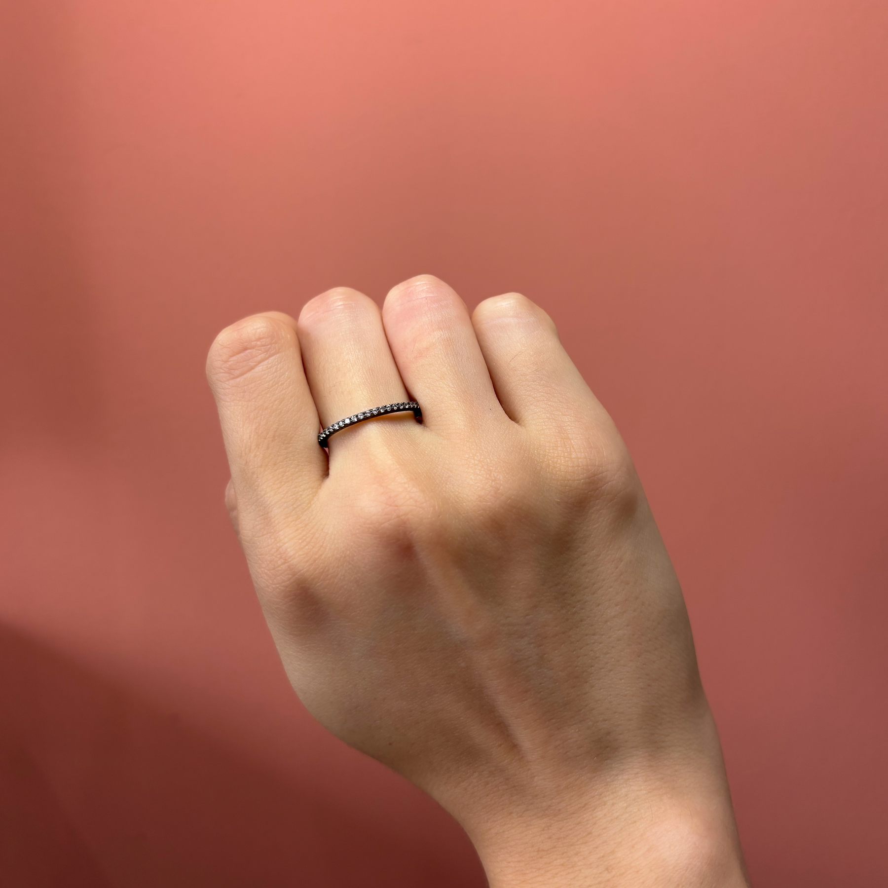 Anillo 3/4 con Zirconia