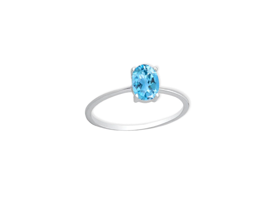 Anillo Topaz Azul