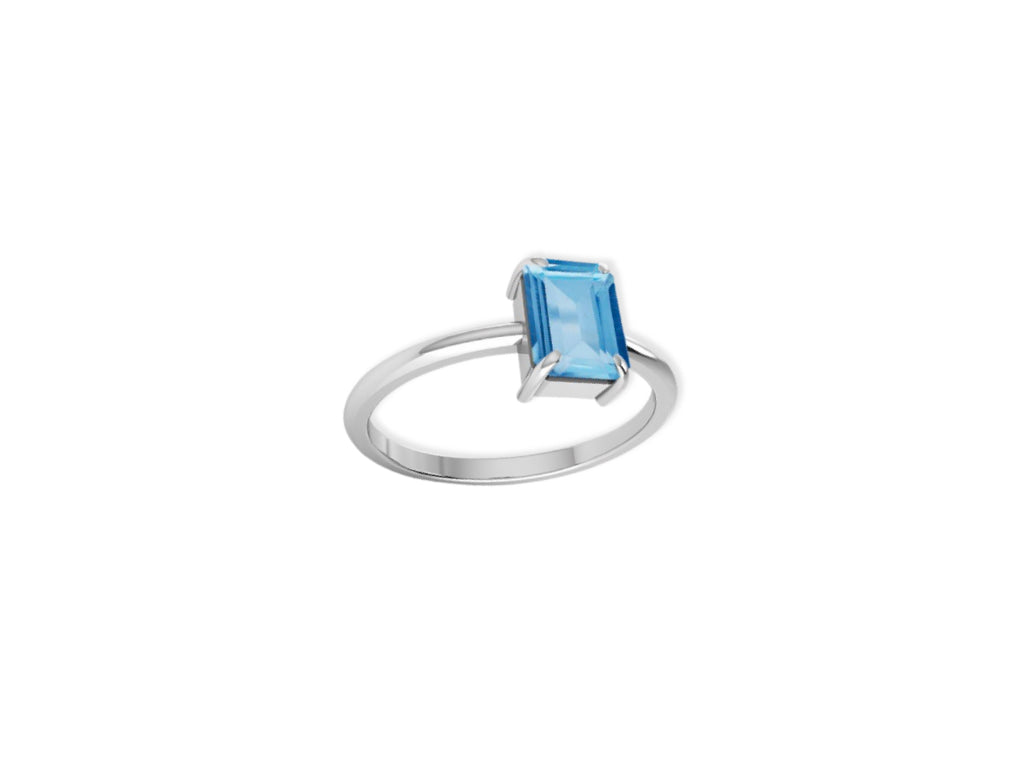 Anillo Topaz Azul