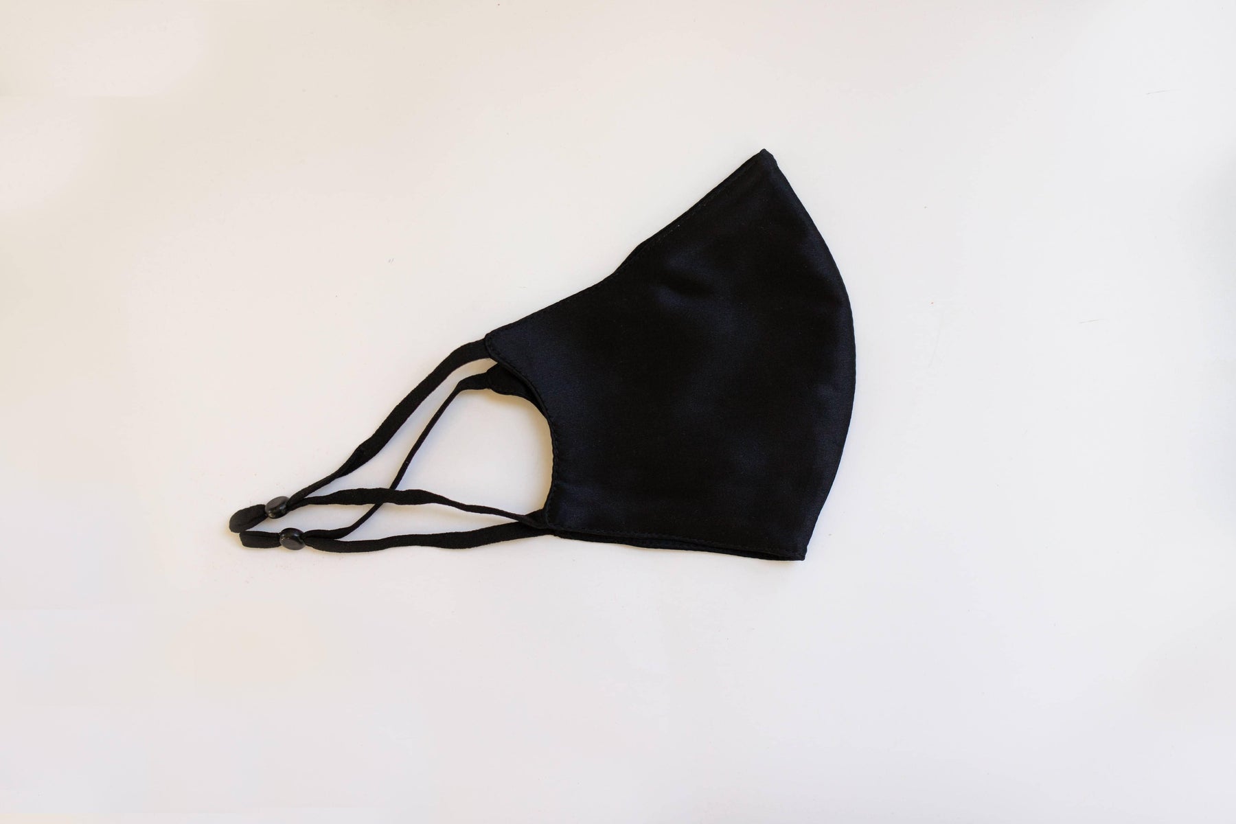 Tapabocas de Seda Negro