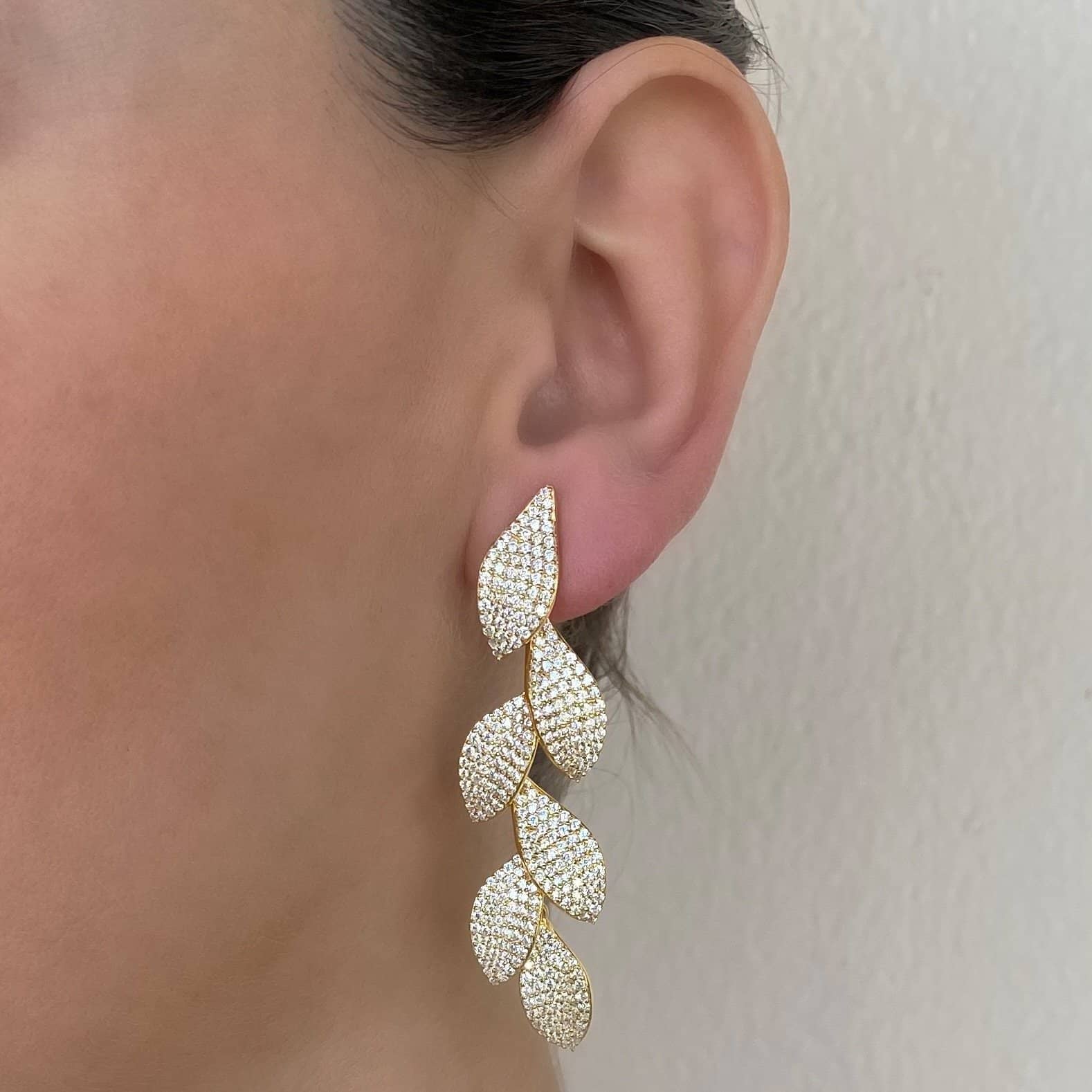 Aretes Hanging Leaves
