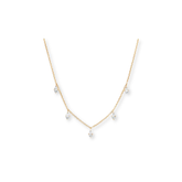 Collar con Marquise Colgando