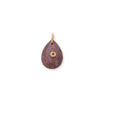 Dije Piedra Natural Placa Gota con Cz