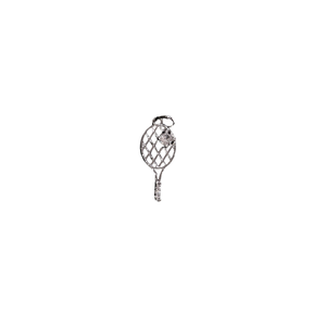 Dije Raqueta con Una Zirconia