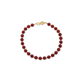 Collar Piedra Cornalina Esferas