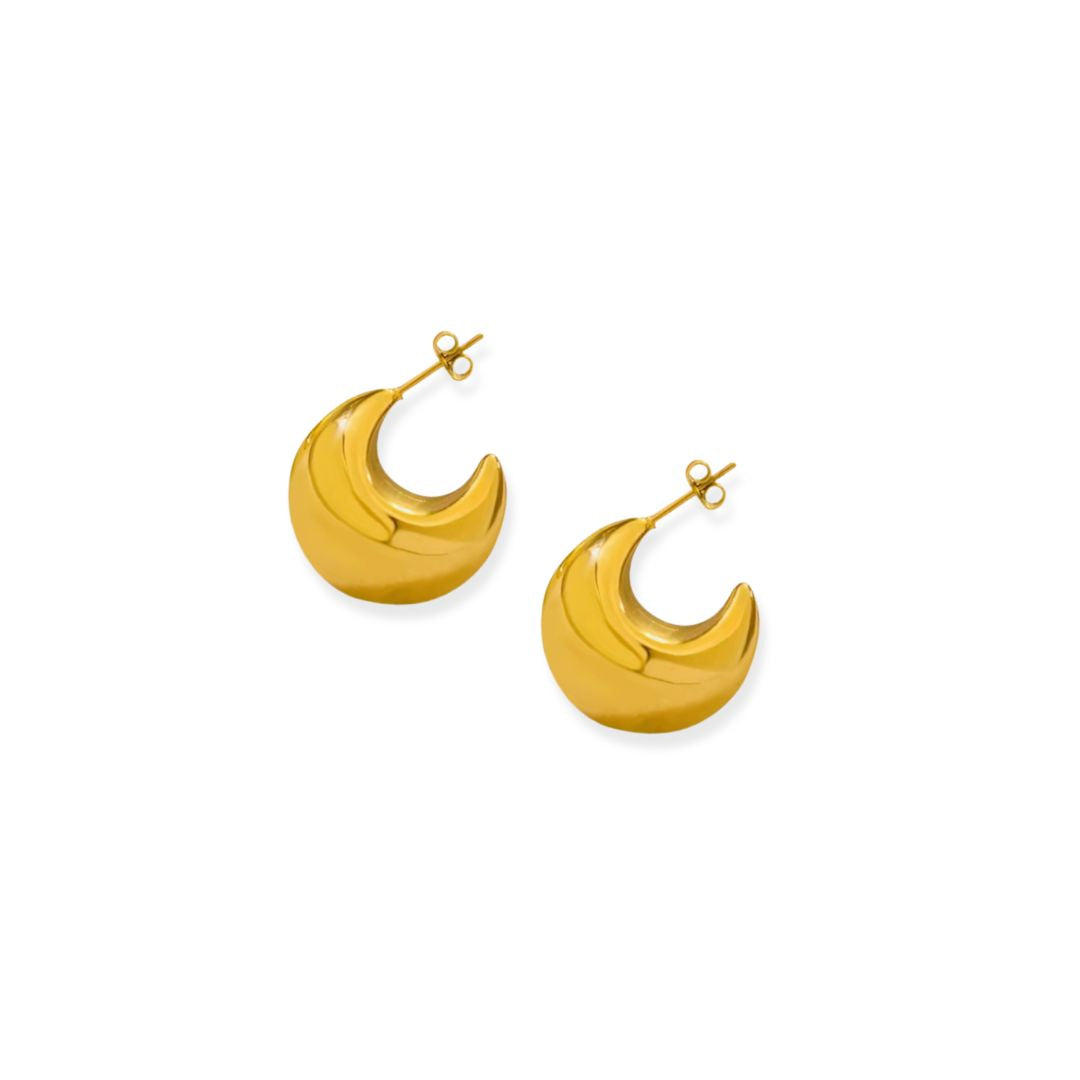 Aretes Gota Media Luna