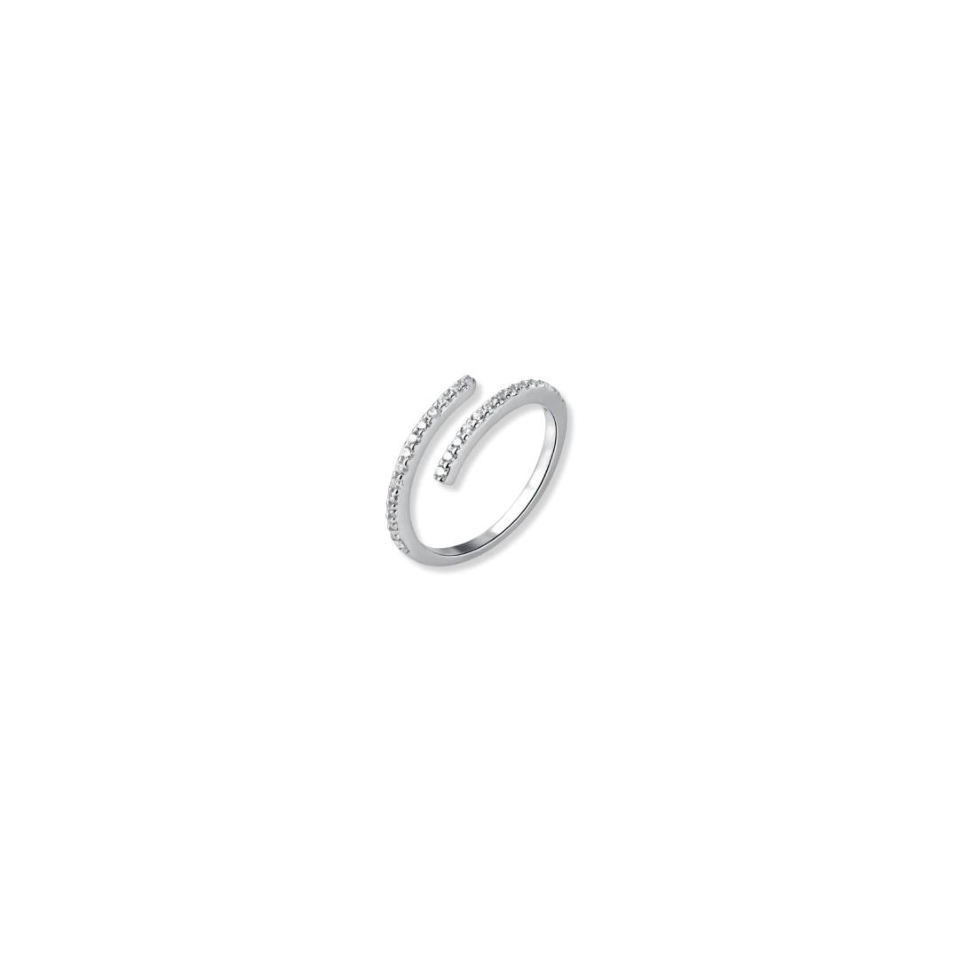 Anillo Twist Zirconia