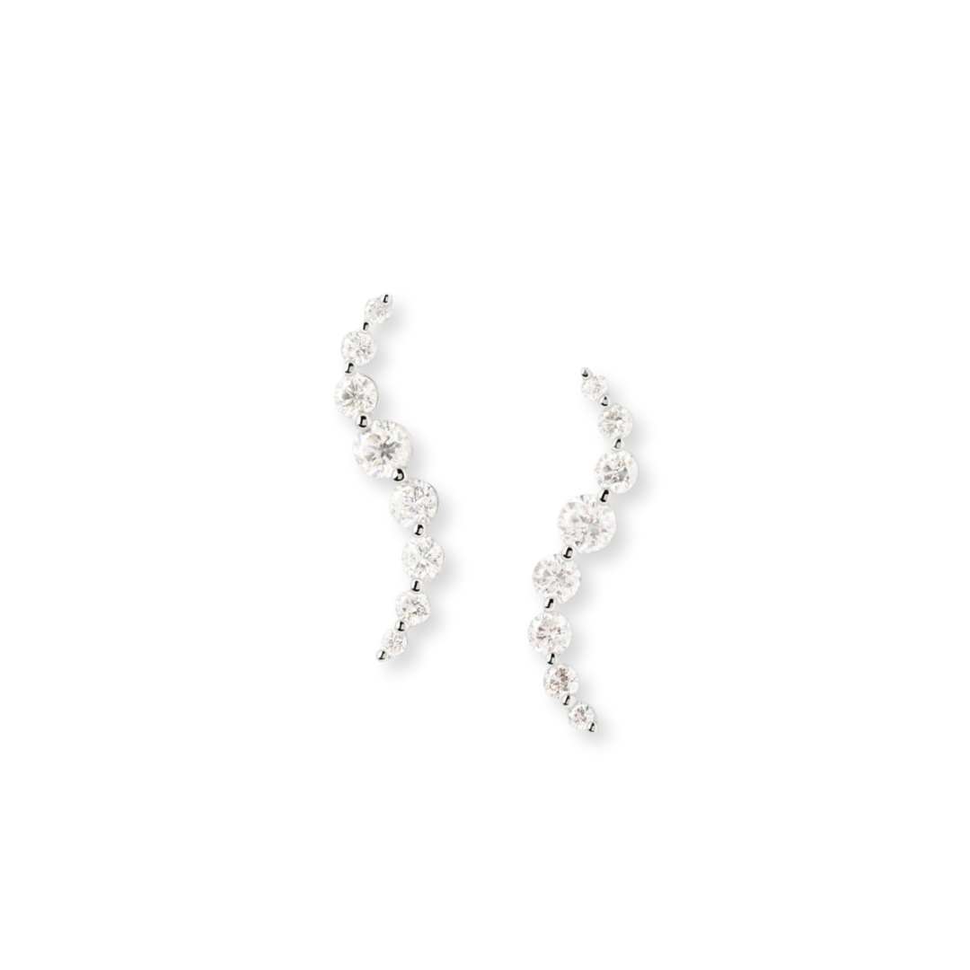 Aretes Wavy Cz