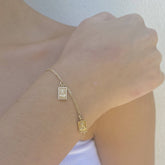 Pulsera Escapulario de Oro 14K