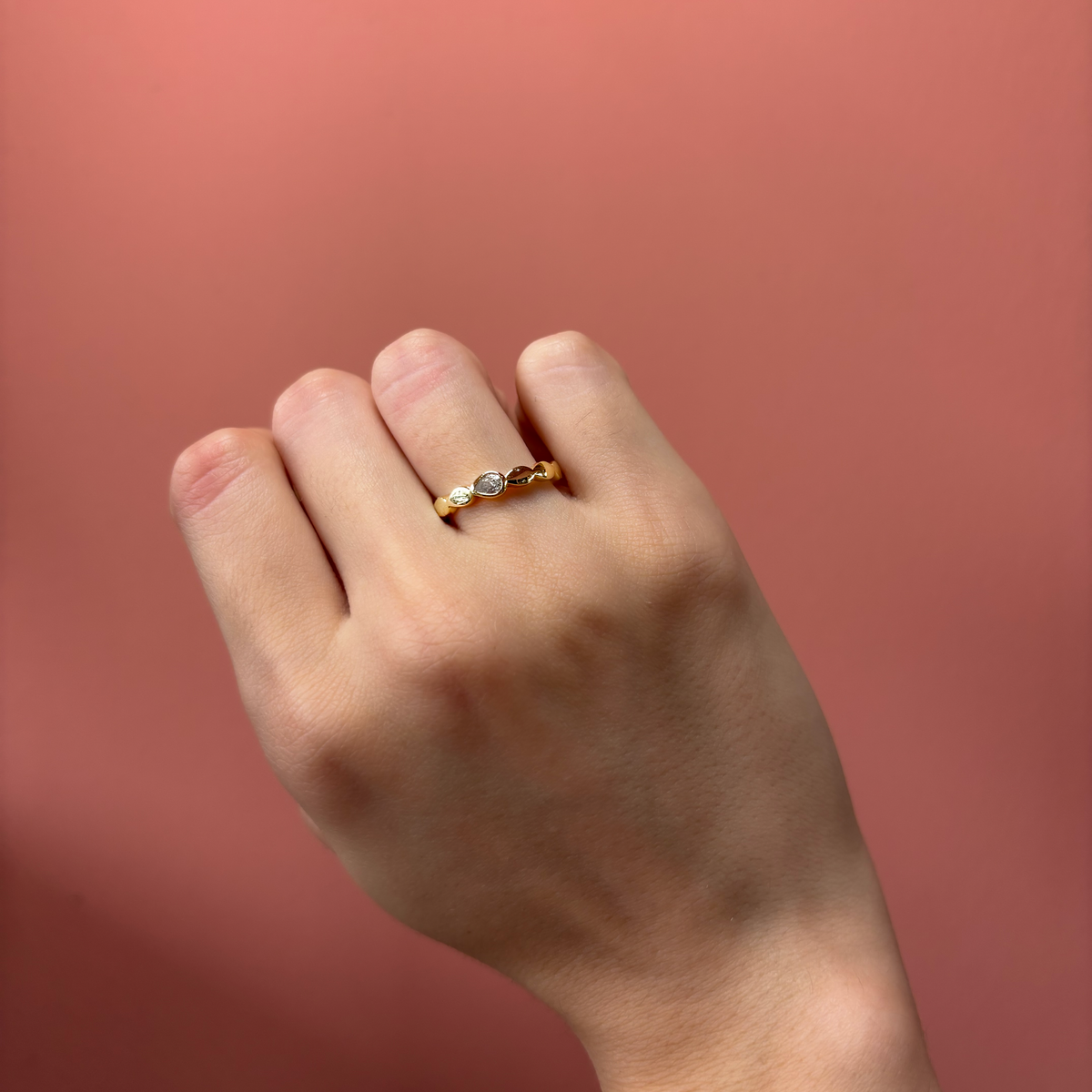 Anillo Vintage Un Cristal