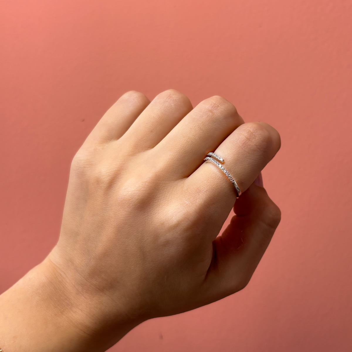 Anillo Twist Zirconia