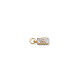 Dije Camara Enamel Blanco